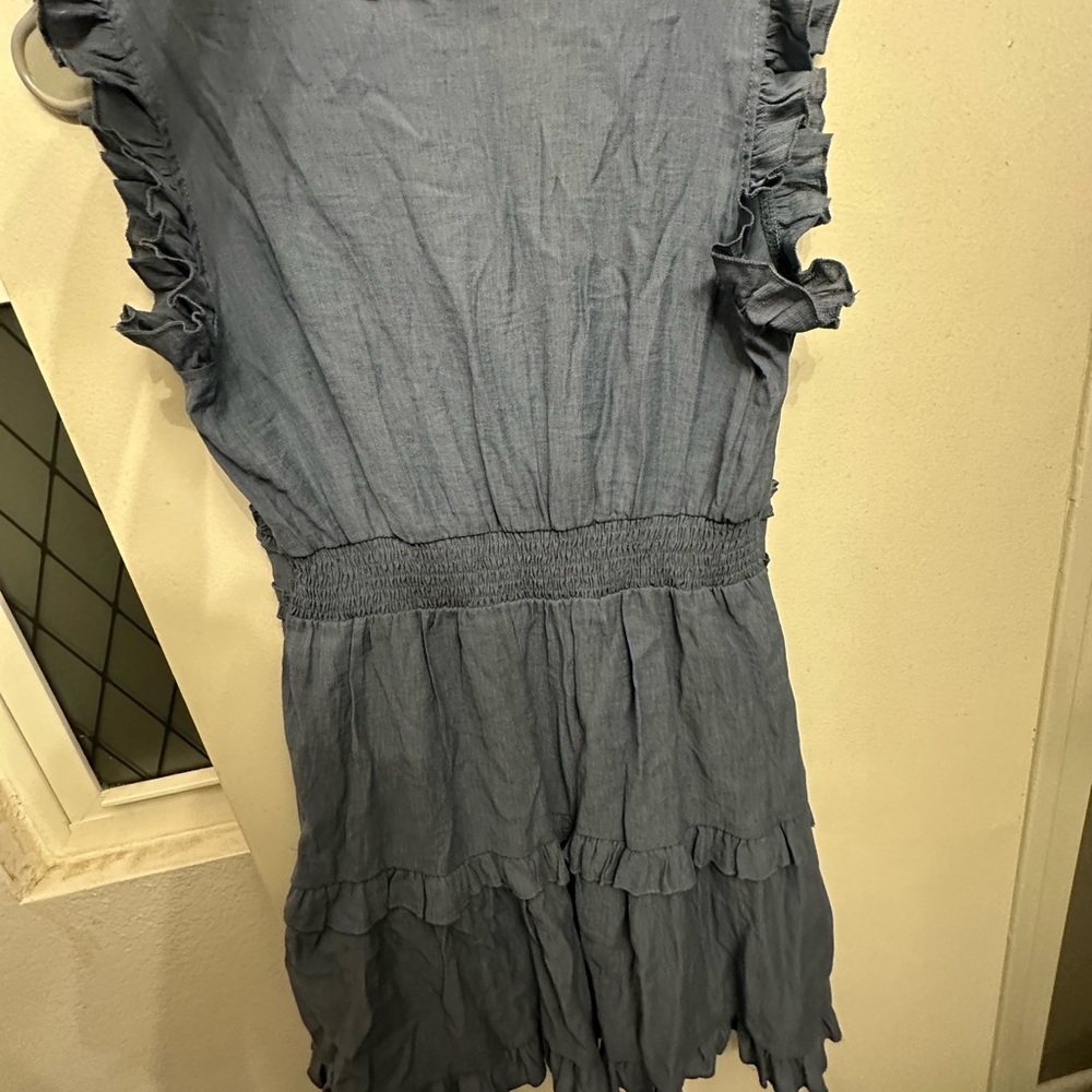 Blue Ruffled Dress - Picture 3 of 3